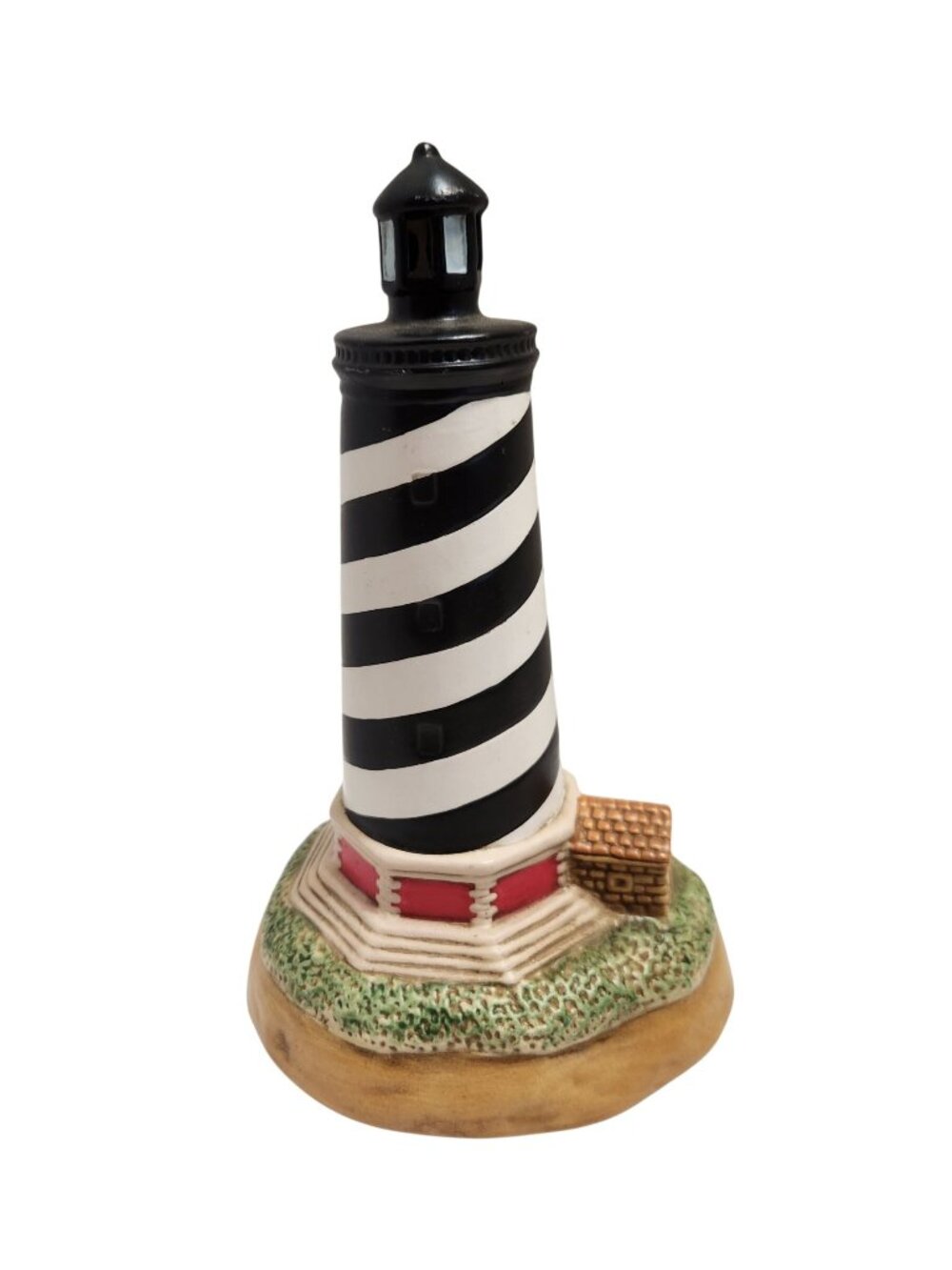 Lefton Cape Hatteras Lighthouse Musical Figurine 1994 Hand-Painted Porcelain